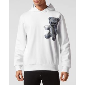 Philipp Plein - Hoodie - Beige - Katoenfleece - Paisley-prints in Bandanastijl