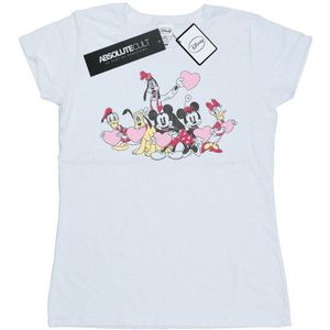 Li-cense Disney dames mickey mouse love friends katoenen t-shirt