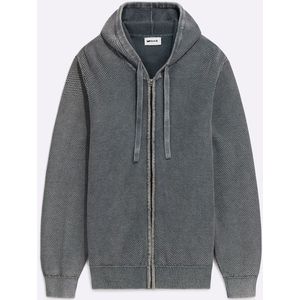 Herencapuchon ADAN HOOD ZIP asfaltgrijs
