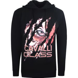 Cavalli Class - Peeking Tiger Design - Hoodie - Zwart