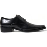 Dolce & Gabbana - Leather Oxfords - Zwart - Leren Veterschoenen