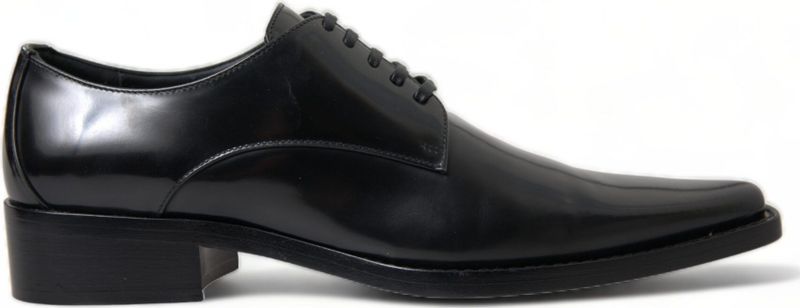 Dolce & Gabbana - Leather Oxfords - Zwart - Leren Veterschoenen