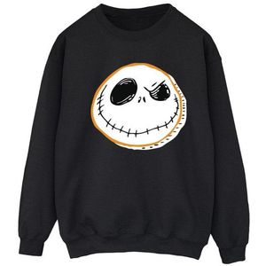 Li-cense Disney dames the nightmare before christmas jack face sweatshirt