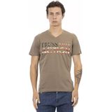 V-hals T-shirt Amerikaanse Vlag Tee