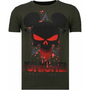 Local Fanatic Punisher mickey rhinestone t-shirt