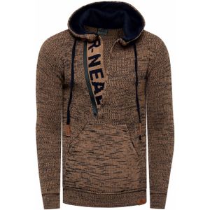 Rusty Neal - Chunky Slim Fit Hoodie - Gebreide Trui - Heren