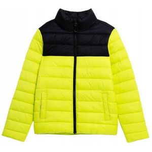 4F - Synthetische Gewatteerde Jas - Kleurblok - Voor Jongens