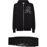Philipp Plein - Jogging Set - Zwart - Katoenfleece - Hoodie/Broek Skelet