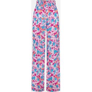 Fabienne Chapot Clt-285-trs-ss24 palapa trousers azure blue/hot pink