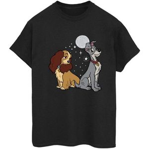 Li-cense Disney dames lady and the tramp maan katoenen vriendje t-shirt