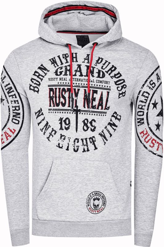 Rusty Neal - Sweatshirt - Normale Pasvorm - Met Capuchon - Heren
