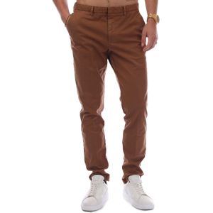 BOSS - Slim Fit Broek - Donkerbeige - Heren