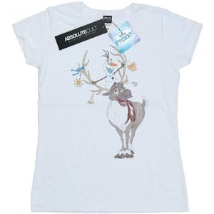 Li-cense Disney dames frozen sven en olaf kerstornamenten katoenen t-shirt