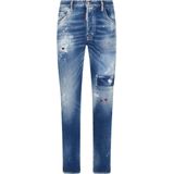 Dsquared2 - Skater Jean - Blauwe Wassing - Slim Fit - Taps Toelopende Pijpen