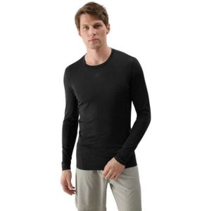 4F - wss25tflom372 - T-shirt - Met Lange Mouwen - Zwart