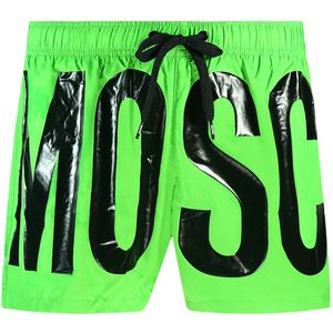 Moschino - Grote Zwarte Logo - Korte Broek - Groen