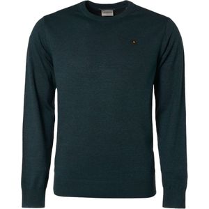 No Excess Pullover crewneck 2 coloured melang ocean