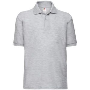 Fruit of the Loom - Poloshirt - Kinder - 65% Polyester 35% Katoen - Met Lange Mouwen