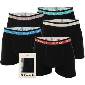 Men's NICCE Lazlow 5 Pack Boxer Shorts in Black