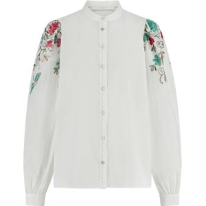 Nukus Ss24045317 brenda blouse embroidery off white