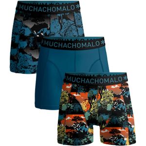 Muchachomalo Heren 3-pack boxershorts print/effen