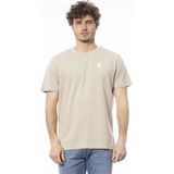 Beige T-shirt Casual Stijl