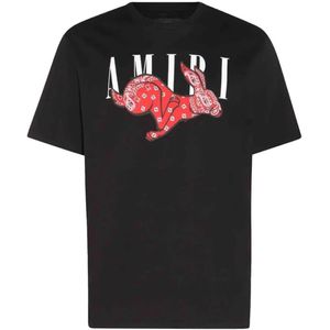 Amiri - Cny Rabbit-logo - T-shirt - Zwart