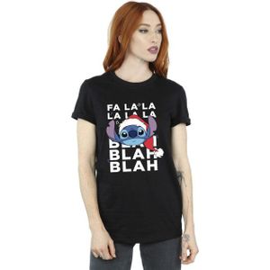 Li-cense Disney dames lilo and stitch kerstmis blah blah blah katoenen vriendje t-shirt