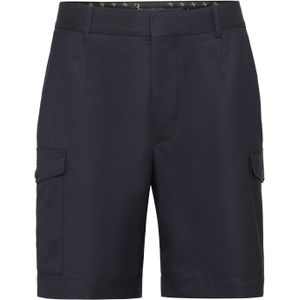 Billionaire - Korte Broeken - Blauw - Scheerwol - Cargo Bermuda