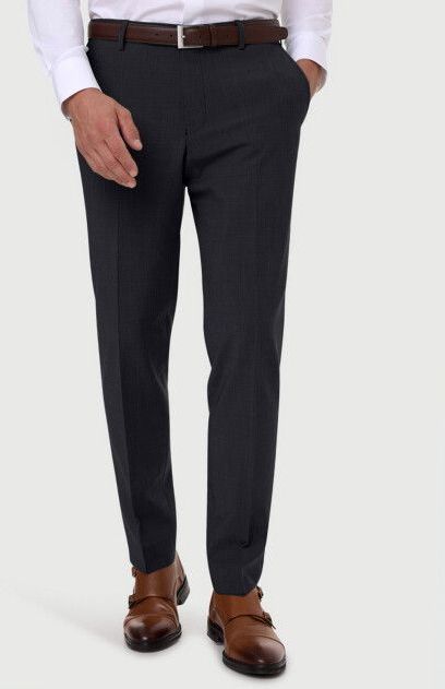 Pierre Cardin - Ryan - Slim Fit Pantalon - Effen - Met Persplooien
