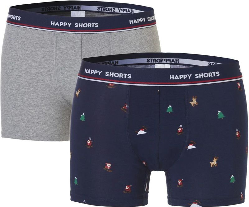 Happy Shorts Kerst boxershorts 2-pack heren classic nutcracker