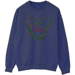 Li-cense Disney heren mickey mouse vrolijk kerstfeest holly sweatshirt
