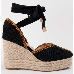 Montevita - Balenci12 - Espadrilles - Zwart - Sleehak