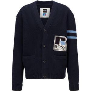 BOSS - Krussel Vest - Donkerblauw - Heren