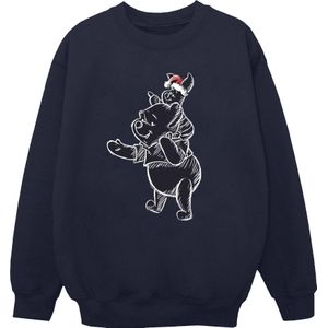 Li-cense Disney dames winnie the pooh knorretje kerst sweatshirt