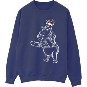 Li-cense Disney dames winnie the pooh knorretje kerst sweatshirt