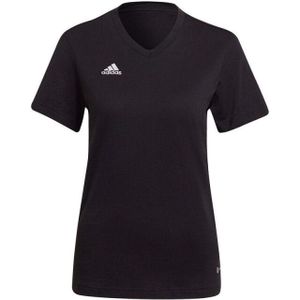 Adidas - Entrada 22 - T-shirt - Effen - Katoen - Korte Mouwen - V Hals