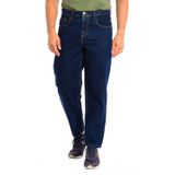 La Martina - TMT010-DM069 - Lange Broek - Denim Kleur - Recht Gesneden Zomen