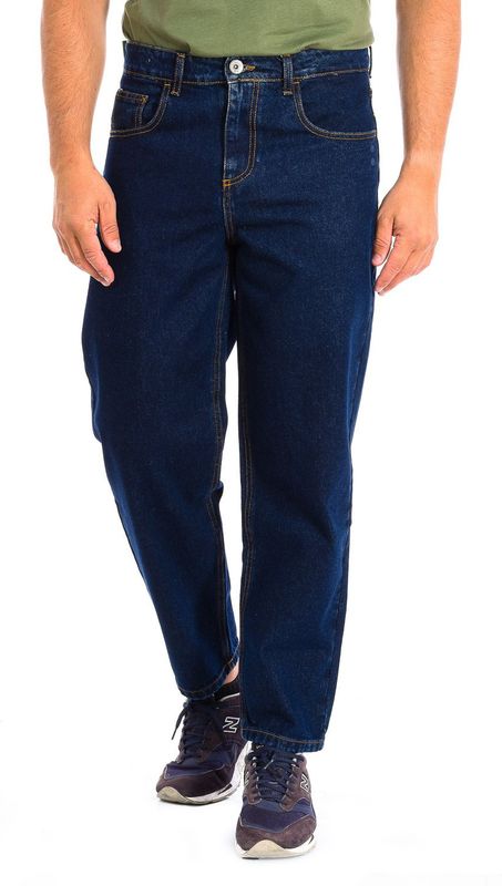 La Martina - TMT010-DM069 - Lange Broek - Denim Kleur - Recht Gesneden Zomen