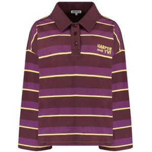 Harper & Yve - POLLIE - Shirt - Geel/Lila/Bourgogne - Lange Mouw