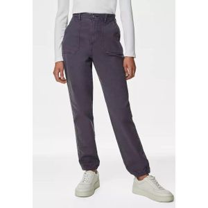 M&S Collection - Slim Fit Ankle Grazer Joggers - Licht Indigo - Katoenmix
