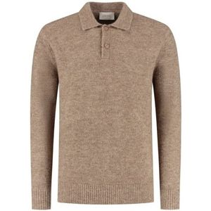 Pure Path Bouclé long knit polo