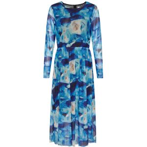 Polly lg. Jurk in blauwe mix