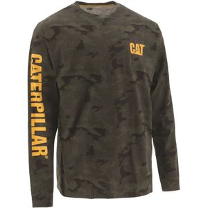 Caterpillar - Trademark Banner - Lange Mouwen T-shirt - Groen