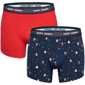 Happy Shorts 2-pack kerst boxershorts heren christmas stuff