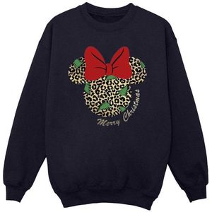 Li-cense Disney dames minnie mouse luipaard kerst sweatshirt