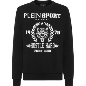 Plein Sport - Sweatshirt Tiger - Zwart - Katoen - Regular Fit