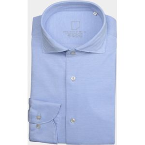 Born with Appetite Casual hemd lange mouw seymour knitted pique shirt w 00007se78/210 l.blue
