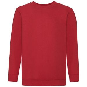 Fruit of the Loom - Klassiek Sweatshirt - Kinder/kids - Eenvoudig - Met Lange Mouwen