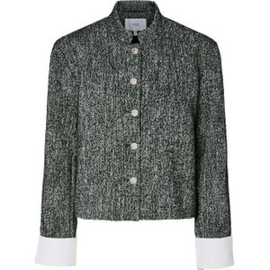 Y.A.S - Yastoriva LS Jacket - Winterjas - Zwart/Grey Melange